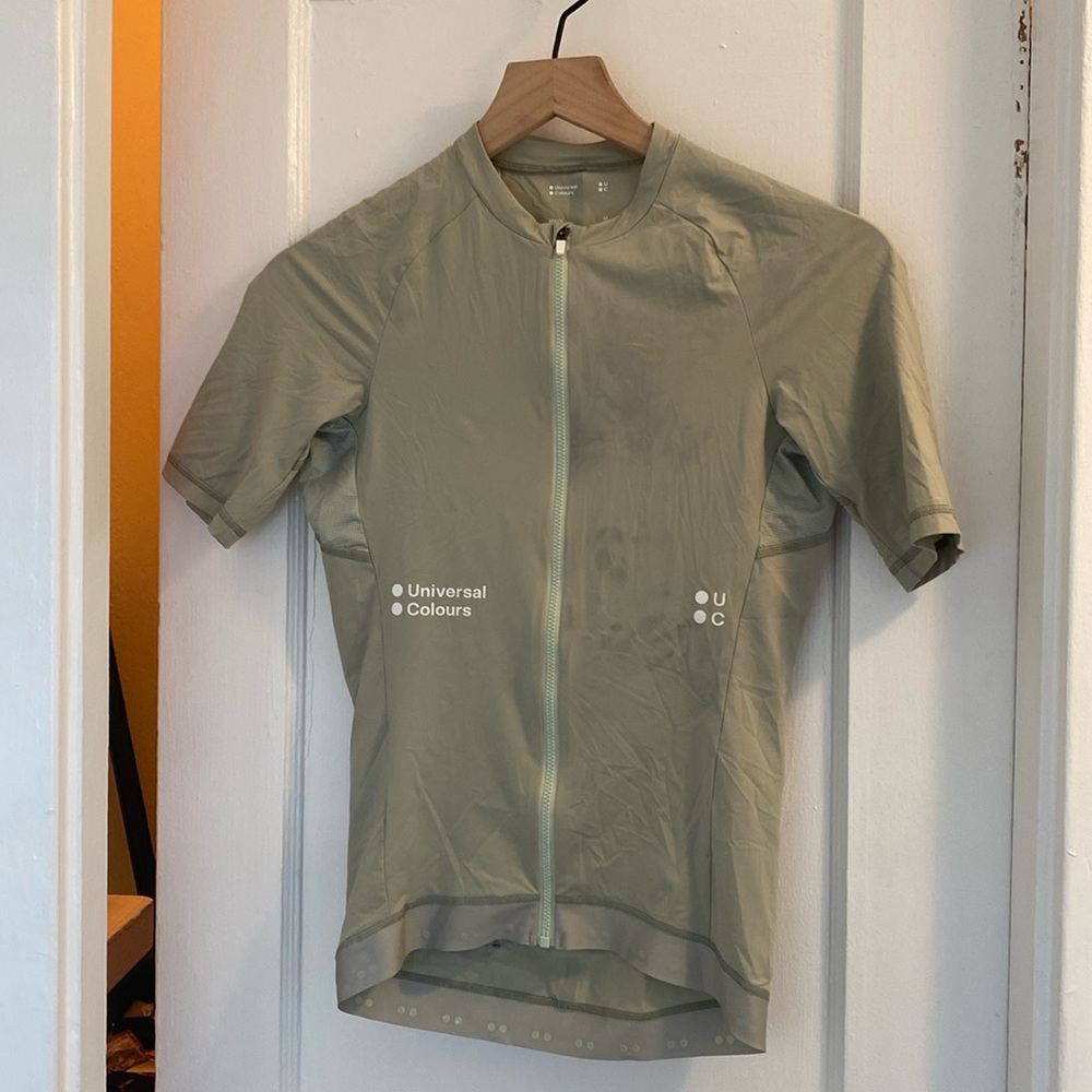 Used only 3 times. Hand washed always. Has some marking from a jacket.